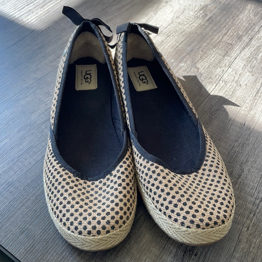 UGG polka dot flats